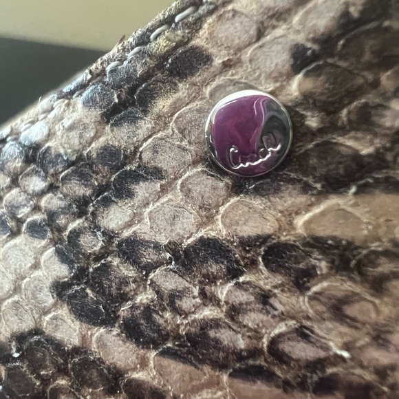 COACH Ladies Python Print Shoes size 8.5 - Picture 9 of 15